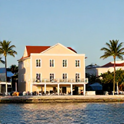 Caribbean Holidays, Bahamas February Breaks, Bright sunny afternoon in Nassau, Bahamas, with pastel colonial buildings, palm trees and a relaxed waterfront atmosphere