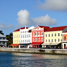 Caribbean Holidays, Bahamas in February, Colourful Nassau waterfront and historic colonial buildings on a sunny February day, with visitors exploring the streets