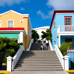 Caribbean Holidays, Bahamas in November, Visitors exploring Queen's Staircase and colourful historic streets in Nassau, The Bahamas