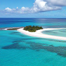 Caribbean Holidays, Bahamas Instagram Spots, Aerial view of turquoise Bahamian water, white sand beaches and a small tropical island in bright October sunshine