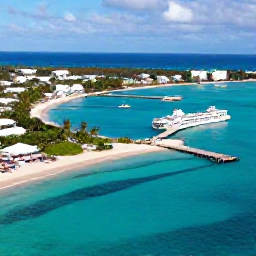 Caribbean Holidays, Bahamas Multi-Country Holidays, Aerial view of Nassau harbour, turquoise Bahamian sea, white-sand beaches and a comfortable island-hopping holiday atmosphere