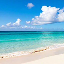 Caribbean Holidays, Bahamas October, A sunny beach in The Bahamas in October, with clear turquoise water, white sand and a few soft clouds