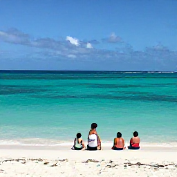 Caribbean Holidays, Bahamas September, Guests enjoying a quiet white-sand beach beside clear turquoise water in Nassau, The Bahamas