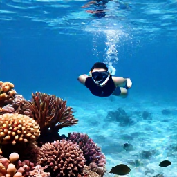 Caribbean Holidays, Bahamas Solo Holidays, A solo traveller snorkelling in clear turquoise water beside colourful coral and tropical fish near The Bahamas