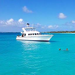 Caribbean Holidays, Bahamas Solo Holidays, Small-group boat excursion beside bright turquoise water, snorkellers and a solo traveller visiting an island near Nassau