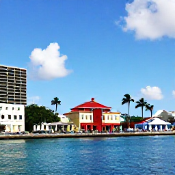 Caribbean Holidays, Bahamas Tours October, Guided island tour passing colourful colonial buildings, palm trees and a lively waterfront in Nassau
