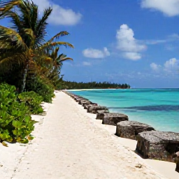 Caribbean Holidays, Bahamas Walking Holidays, A relaxed coastal walking trail beside clear turquoise water on a sunny island in the Bahamas