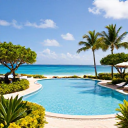 Caribbean Holidays, Barbados Adults Only, Elegant adults-only Barbados resort with swimming pool, tropical gardens and ocean view