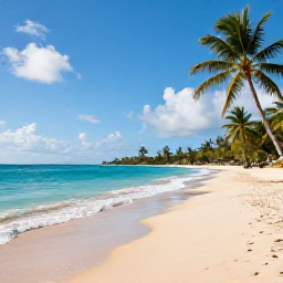 Caribbean Holidays, Barbados Adventure, A bright February morning on a Barbados beach with turquoise water, golden sand and palm trees