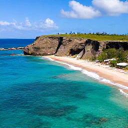 Caribbean Holidays, Barbados Adventure Holidays, Aerial coastal view of Barbados with turquoise water, golden beaches and rugged coral cliffs