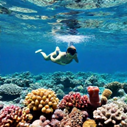 Caribbean Holidays, Barbados Adventure Holidays, Visitors snorkelling above a colourful coral reef in clear Caribbean water near Barbados