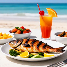 Caribbean Holidays, Barbados All Inclusive, Barbados beach restaurant serving fresh grilled fish, tropical fruit and local cuisine at an all-inclusive resort during June