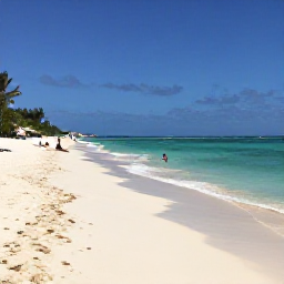 Caribbean Holidays, Barbados Beach Holidays, Sunny Caribbean beach in Barbados in March, turquoise sea, soft white sand and a few relaxed visitors