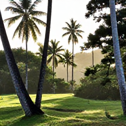 Caribbean Holidays, Barbados Birdwatching, A peaceful January morning at Barbados Wildlife Reserve, with green woodland, tall palms and colourful Caribbean birds in natural surroundings