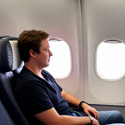 Caribbean Holidays, Barbados Business Class, Business class traveller relaxing in a comfortable aircraft seat before a flight to Barbados