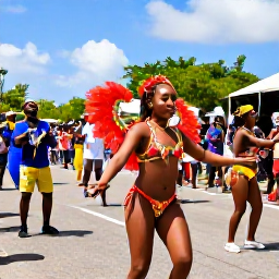 Caribbean Holidays, Barbados Culture Holidays, Barbadian festival parade with colourful costumes, dancers, musicians and crowds celebrating in the sunshine