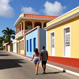 Caribbean Holidays, Barbados February Honeymoons, Couple exploring Bridgetown Barbados, colourful colonial buildings, historic streets and bright Caribbean sunshine