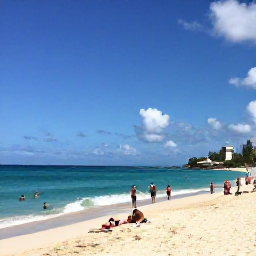 Caribbean Holidays, Barbados February Tours, Sunny Barbados coastline in February with turquoise sea, golden sand and travellers enjoying a relaxed beach day
