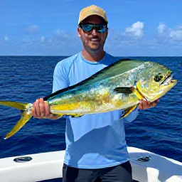 Caribbean Holidays, Barbados Fishing, Colourful mahi-mahi and wahoo caught during a Barbados offshore fishing trip on a sunny Caribbean day