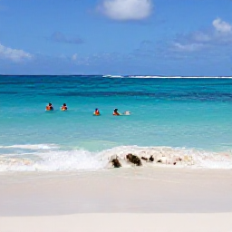 Caribbean Holidays, Barbados Holidays, Clear turquoise sea at Carlisle Bay with snorkellers, colourful fish and a calm white sandy beach
