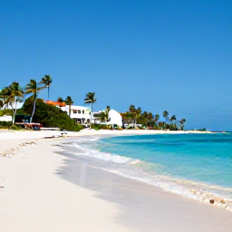 Caribbean Holidays, Barbados in April, Sunny Caribbean beach in Barbados in April, with calm turquoise water, pale sand, palm trees and a relaxed all-inclusive resort atmosphere
