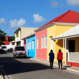 Caribbean Holidays, Barbados in May, Couple exploring historic Bridgetown in Barbados, colourful buildings, street life and tropical sunshine