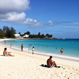 Caribbean Holidays, Barbados in September, Visitors swimming and relaxing on Carlisle Bay beach in Barbados under warm September sunshine