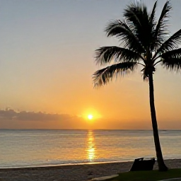 Caribbean Holidays, Barbados Instagram Hotspots, Sunset over the west coast of Barbados with golden light across calm sea, silhouetted palms and a relaxed beach atmosphere