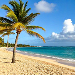 Caribbean Holidays, Barbados Instagram Spots, Bright turquoise sea, golden sand and palm trees at Carlisle Bay, Barbados, photographed in warm October sunshine