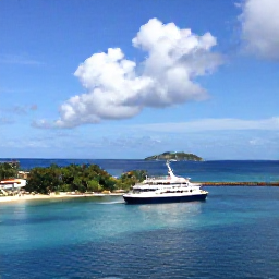 Caribbean Holidays, Barbados Island Hopping, A scenic Caribbean travel route showing a Barbados harbour, a nearby island in the distance and a comfortable inter-island ferry or small plane journey