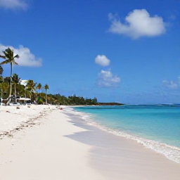 Caribbean Holidays, Barbados January Holidays, Sunny Caribbean beach in Barbados in January, with calm turquoise water, pale sand, palm trees and a relaxed holiday atmosphere