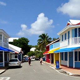Caribbean Holidays, Barbados June Breaks, Visitors exploring historic Bridgetown streets near colonial buildings, colourful shops and the Careenage harbour in Barbados