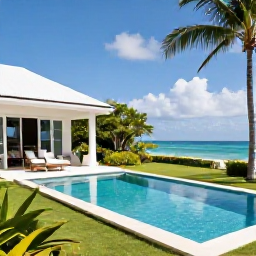 Caribbean Holidays, Barbados Luxury Holidays, Luxury Barbados villa with private swimming pool, tropical garden, outdoor dining and ocean view