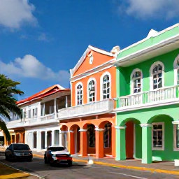 Caribbean Holidays, Barbados November Tours, A colourful guided walking tour through Bridgetown, Barbados, showing historic buildings, a lively street and local people