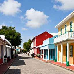 Caribbean Holidays, Barbados October Holidays, Couple exploring Bridgetown in Barbados, historic colonial buildings, colourful streets and local shops under a sunny sky