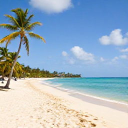 Caribbean Holidays, Barbados October Holidays, Golden sandy beach in Barbados in October, calm turquoise sea, palm trees and a relaxed Caribbean atmosphere