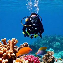 Caribbean Holidays, Barbados Scuba Diving, Colourful coral reef and tropical fish beneath clear Caribbean water off Barbados