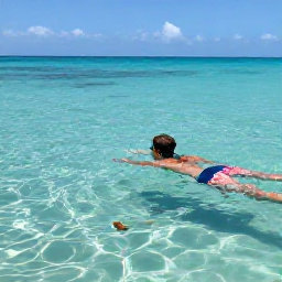 Caribbean Holidays, Barbados Solo Holidays, Solo traveller swimming with colourful tropical fish in clear Caribbean water off the coast of Barbados