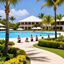 Caribbean Holidays, Barbados Spa Breaks, Healthy breakfast, yoga class and tropical garden at a Barbados wellness resort