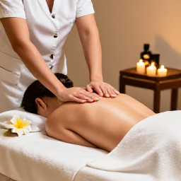 Caribbean Holidays, Barbados Spa Breaks, Luxury Barbados spa treatment including massage oils, candles and tropical flowers in a peaceful treatment room