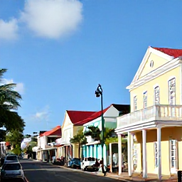 Caribbean Holidays, Barbados Tours April, Visitors exploring the historic streets and colourful buildings of Bridgetown, Barbados, in warm April sunshine