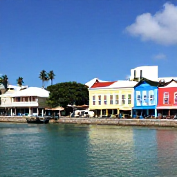 Caribbean Holidays, Barbados Walking Holidays, A scenic Barbados walking route through Bridgetown, showing historic buildings, colourful streets and a lively waterfront