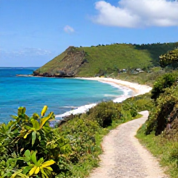 Caribbean Holidays, Barbados Walking Holidays, A scenic January walking trail along Barbados's rugged east coast, with turquoise sea, green hills and warm sunshine