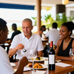Caribbean Holidays, Barbados Wine Tasting, A friendly wine tasting in a smart Barbados restaurant, with bottles from around the world, tasting notes and small plates of Caribbean food