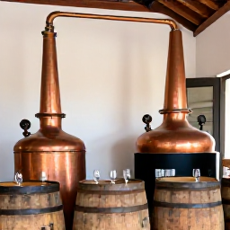 Caribbean Holidays, Barbados Wine Tasting, A guided rum tasting at a historic Barbados distillery, with copper stills, wooden barrels and small tasting glasses
