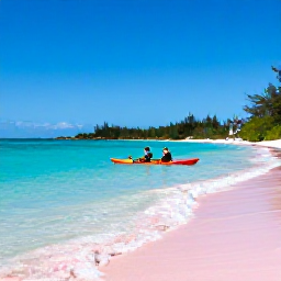 Caribbean Holidays, Bermuda Adventure Holidays, A sea kayak gliding through clear turquoise water beside Bermuda&rsquo;s pink-sand coastline under a bright blue sky