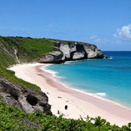Caribbean Holidays, Bermuda Adventure Holidays, Visitors hiking along Bermuda's South Shore cliffs above pink sand beaches and deep blue sea