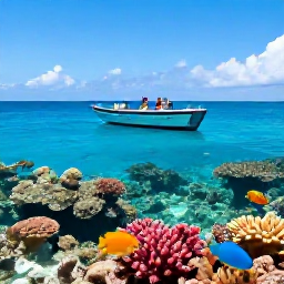 Caribbean Holidays, Bermuda August Tours, A glass-bottom boat cruising over clear Bermuda water above colourful coral reefs and tropical fish