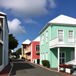 Caribbean Holidays, Bermuda August Tours, Visitors exploring colourful historic streets in St George's, Bermuda, with pastel buildings and colonial architecture