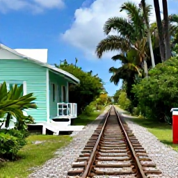 Caribbean Holidays, Bermuda Birdwatching, Comfortable December birdwatching walk along a Bermuda railway trail with pastel houses and tropical vegetation